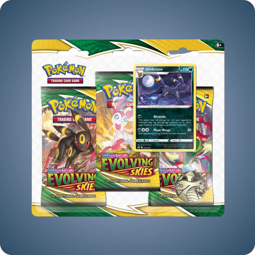 Pokémon Evolving Skies 3er Blister Umbreon - Englische Version (EN)